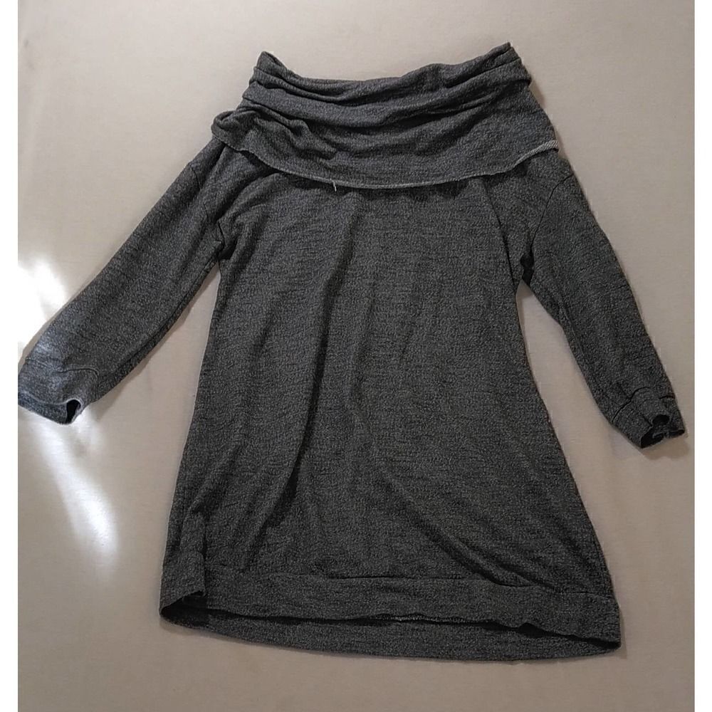 A PEA IN THE POD MATERNITY TUNIC STYLE LONG SLEEVE SHIRT SIZE MEDIUM GRAY